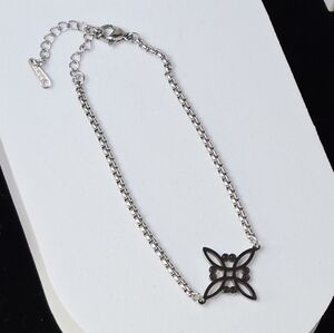 Stainless Steel Celtic Cross Bracelet Silver Trinity Knot Charm Adjustable Irish